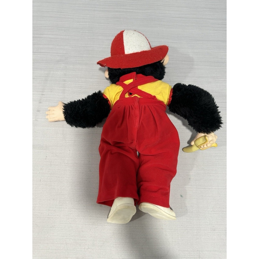 Zip the Monkey Rubber Face Plush Doll 1984 Dakin‎ Fun Farm 16" Vintage ~ AS IS - Picture 8 of 10